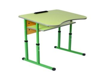 Стіл учнівський антисколіозний одномісний регульований по висоті №4-6 ( БІГУН , арт.11103)